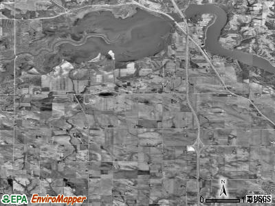 Madison township, Iowa satellite photo by USGS