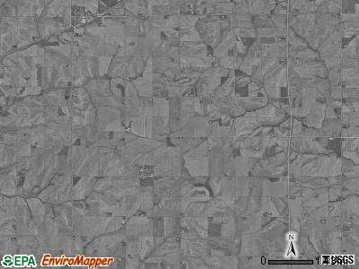 Westphalia township, Iowa satellite photo by USGS