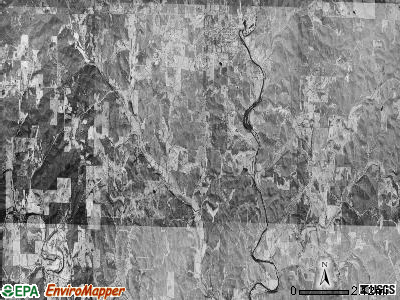 Mammoth Spring township, Arkansas satellite photo by USGS