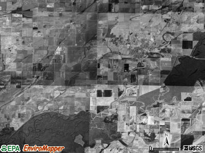 Kilgore township, Arkansas satellite photo by USGS