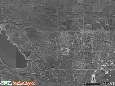 Crocker township, Iowa satellite photo by USGS
