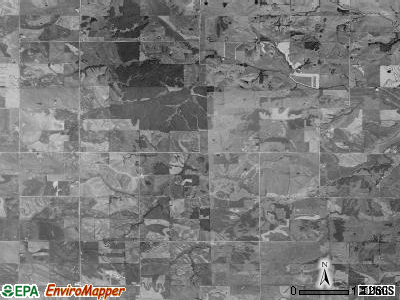 Union township, Iowa satellite photo by USGS