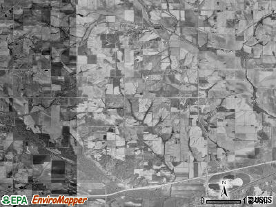 Poweshiek township, Iowa satellite photo by USGS