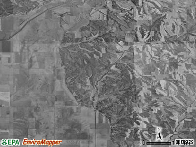 Raglan township, Iowa satellite photo by USGS