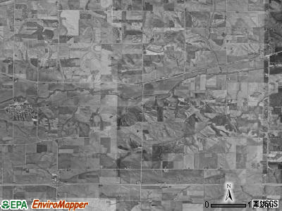 Hartford township, Iowa satellite photo by USGS