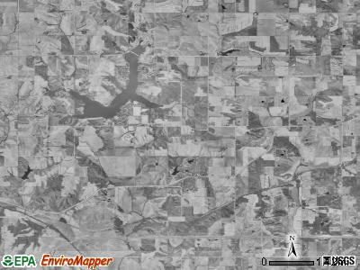 Rock Creek township, Iowa satellite photo by USGS