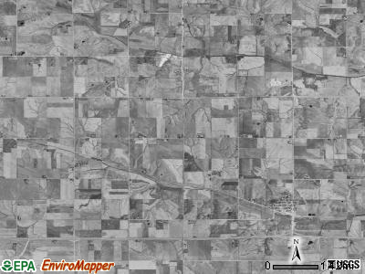 Malcom township, Iowa satellite photo by USGS