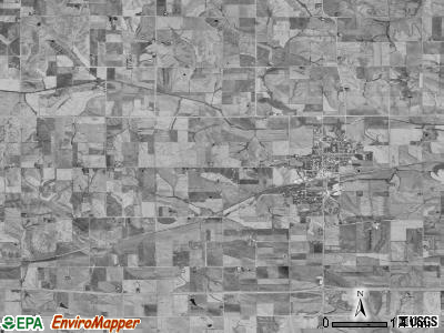 Bear Creek township, Iowa satellite photo by USGS