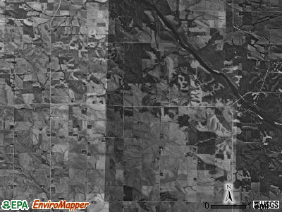 Gower township, Iowa satellite photo by USGS