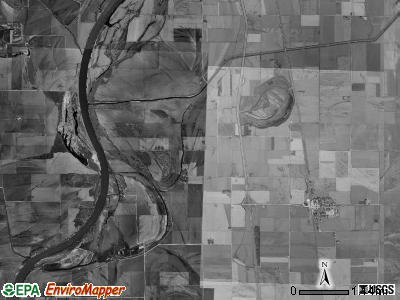 Morgan township, Iowa satellite photo by USGS