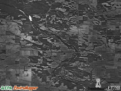 Rochester township, Iowa satellite photo by USGS