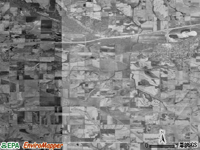 Washington township, Iowa satellite photo by USGS