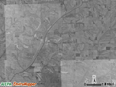 Cass township, Iowa satellite photo by USGS