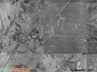 Jefferson township, Iowa satellite photo by USGS