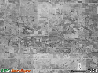 Lincoln township, Iowa satellite photo by USGS