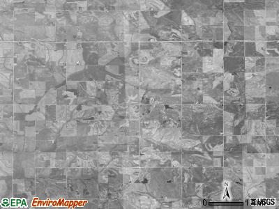 Greeley township, Iowa satellite photo by USGS