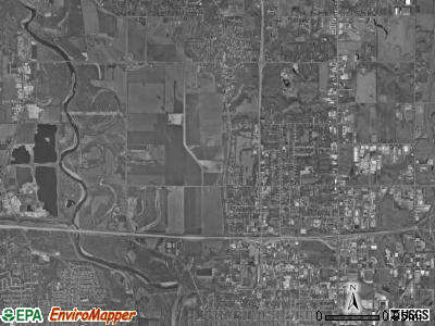 Saylor township, Iowa satellite photo by USGS