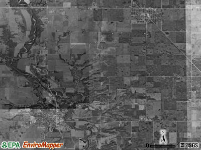 Adel township, Iowa satellite photo by USGS