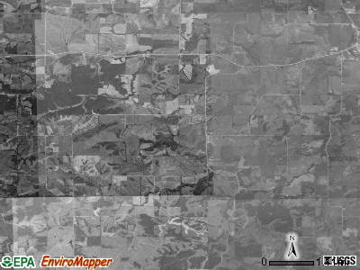 Baker township, Iowa satellite photo by USGS