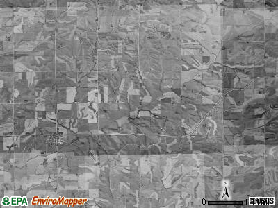 Sharon township, Iowa satellite photo by USGS