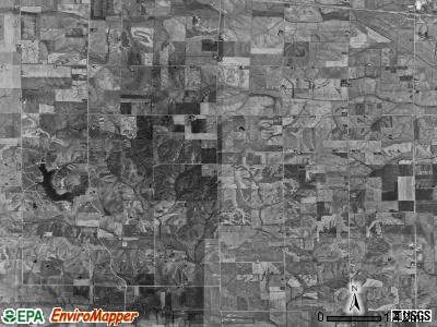 Pilot township, Iowa satellite photo by USGS