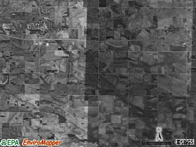 Springdale township, Iowa satellite photo by USGS