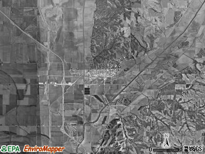 St. John township, Iowa satellite photo by USGS