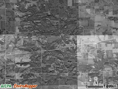 Van Meter township, Iowa satellite photo by USGS