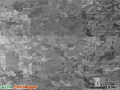 Thompson township, Iowa satellite photo by USGS