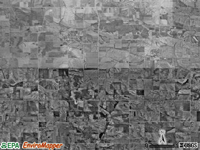 Deep River township, Iowa satellite photo by USGS