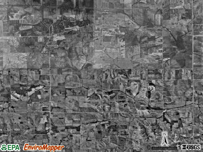 English township, Iowa satellite photo by USGS