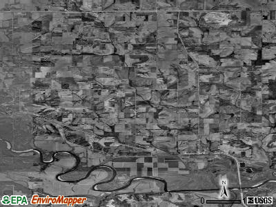 Camp township, Iowa satellite photo by USGS