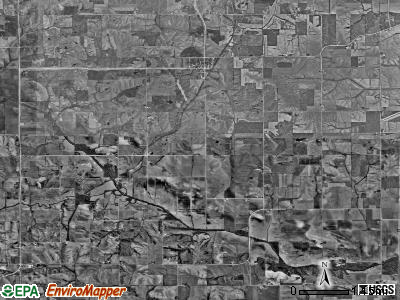 Fillmore township, Iowa satellite photo by USGS