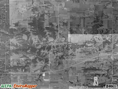 Adams township, Iowa satellite photo by USGS