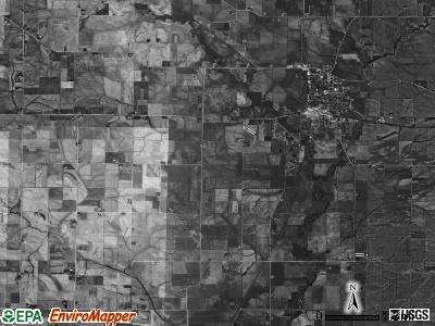 Wapsinonoc township, Iowa satellite photo by USGS