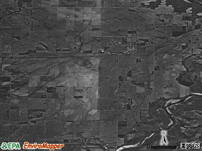 Goshen township, Iowa satellite photo by USGS