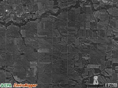Wilton township, Iowa satellite photo by USGS