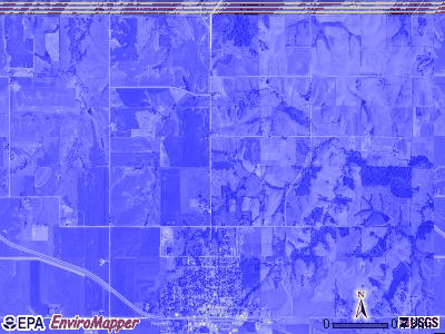 Stuart township, Iowa satellite photo by USGS