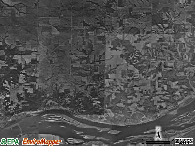 Sweetland township, Iowa satellite photo by USGS