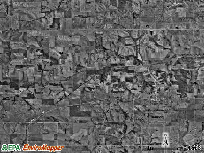 English River township, Iowa satellite photo by USGS