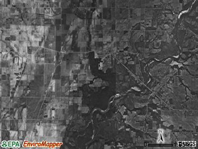 Pike township, Iowa satellite photo by USGS