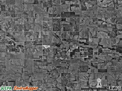 Adams township, Iowa satellite photo by USGS