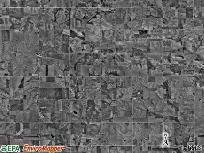 Prairie township, Iowa satellite photo by USGS