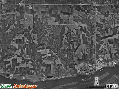 Buffalo township, Iowa satellite photo by USGS