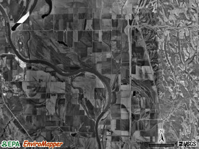 Rockford township, Iowa satellite photo by USGS