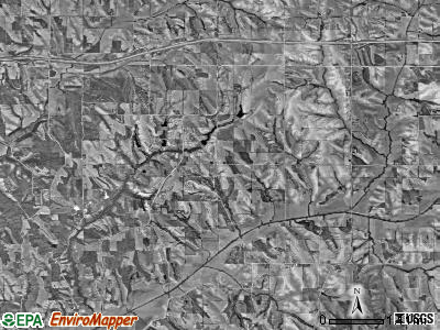 Boomer township, Iowa satellite photo by USGS