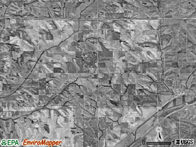 Neola township, Iowa satellite photo by USGS