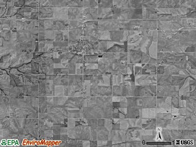 Layton township, Iowa satellite photo by USGS