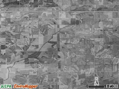 Benton township, Iowa satellite photo by USGS