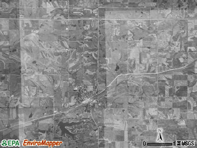 Grant township, Iowa satellite photo by USGS